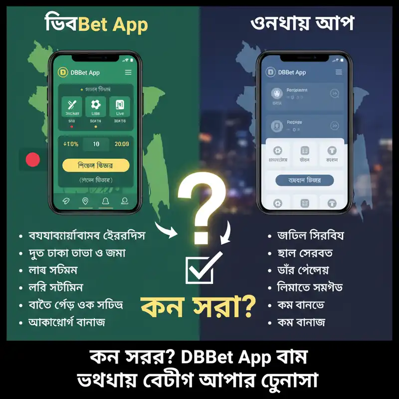DBBet App বনাম অন্যান্য অ্যাপের তুলনা